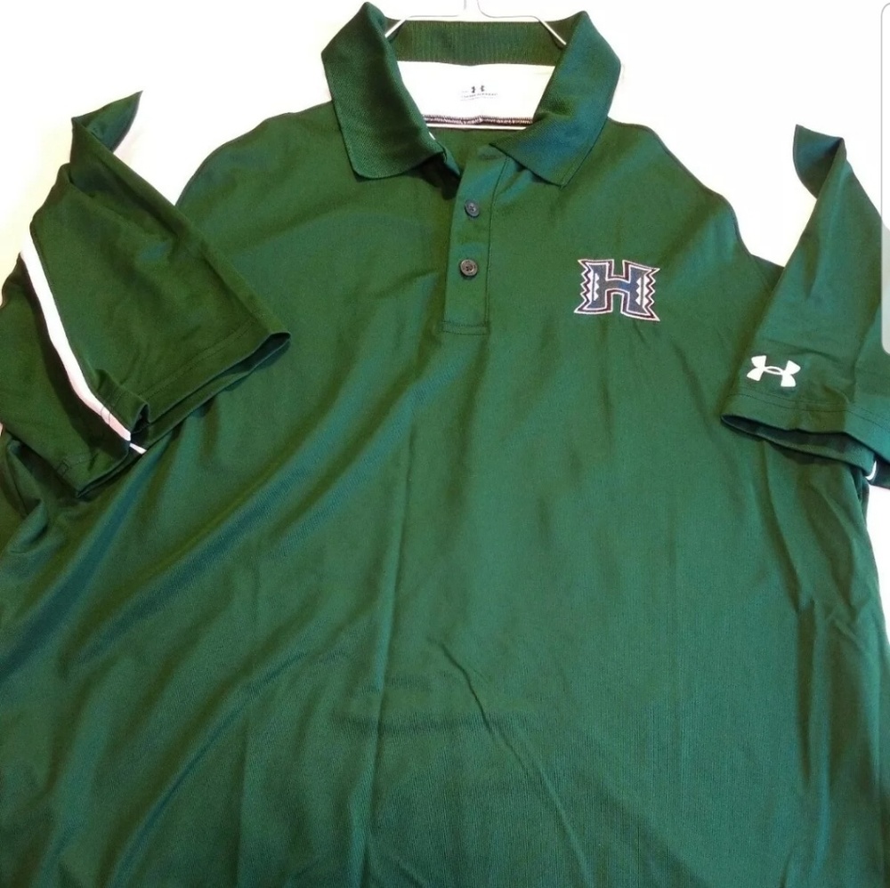SOLD! University of Hawaii under armour  mens polo